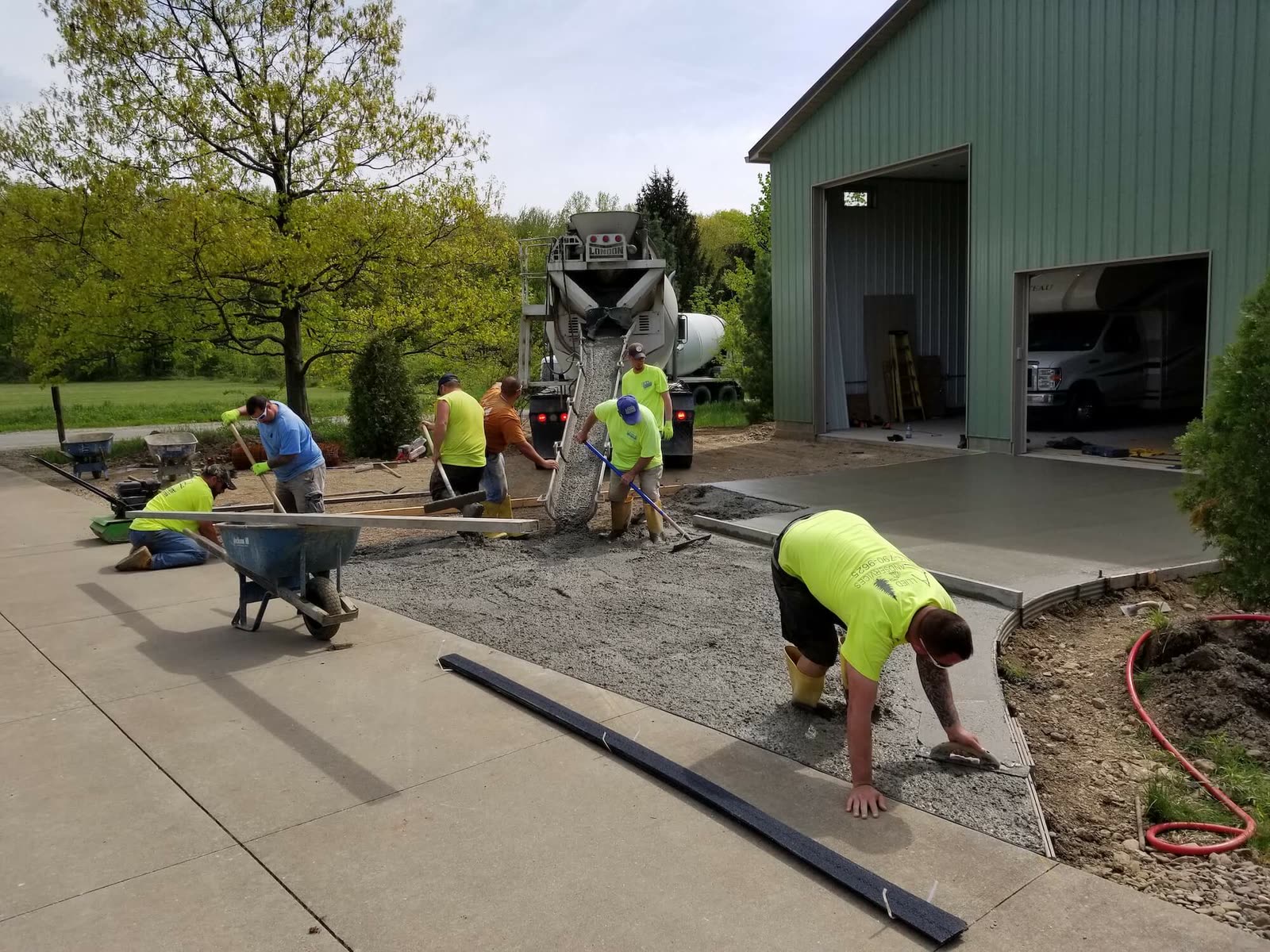 Gene Laughner's crew at work in Erie, PA